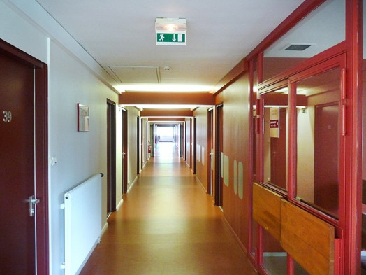 Couloir d’accès aux chambres